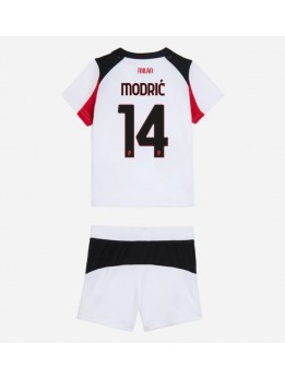 Detské Futbalové oblečenie AC Milan Luka Modric #14 2025-26 Krátky Rukáv - Preč (+ trenírky)